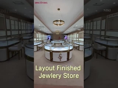 لوحة بيضاء ملونة قابلة للقفل الزجاجية العرض حالة لعرض المجوهرات